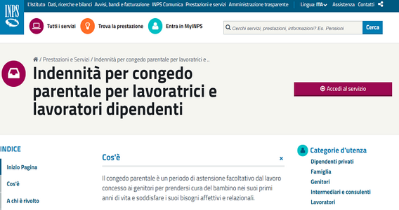 Congedo parentale Inps: domanda e istruzioni
