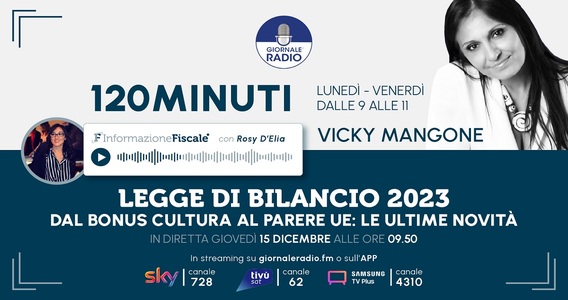 Bonus cultura e Legge di Bilancio 2023: le novità ai microfoni di Giornale Radio