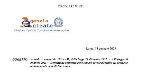 Definizione agevolata degli avvisi bonari tra criticità e chiarimenti della circolare delle Entrate