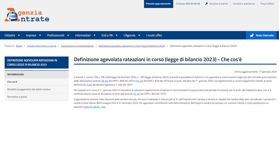 Definizione agevolata avvisi bonari: calcolo online di sanzioni ed interessi
