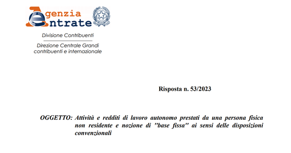 Cos'è la base fissa per i liberi professionisti? Chiarimenti dall'Agenzia delle Entrate
