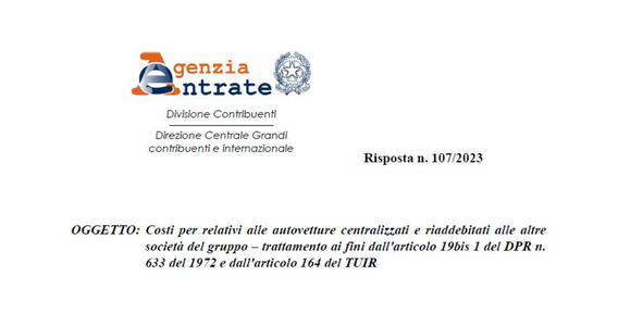 Auto aziendali: trattamento fiscale e contabile
