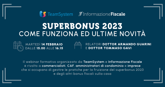 Superbonus 2023: come funziona e ultime novità nel webinar del 14 febbraio