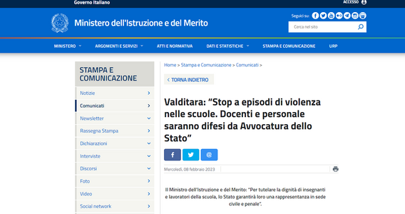 Gli insegnanti vittima di violenza a scuola saranno difesi da avvocati dello Stato