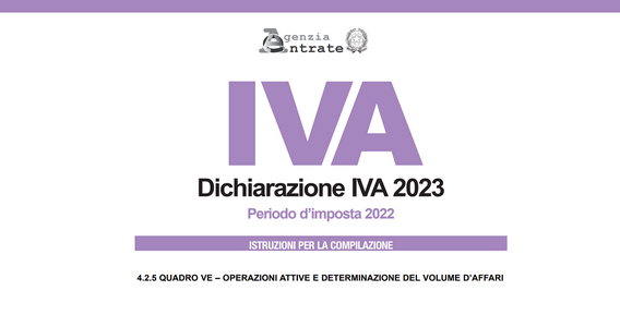 Dichiarazione IVA 2023: compilazione del Quadro VE
