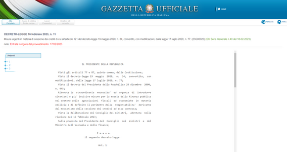 Stop cessione credito e sconto in fattura, blocco anche per l'acquisto delle Regioni
