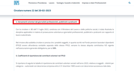 Giornalisti, importi e istruzioni per versare i contributi volontari INPS 2023