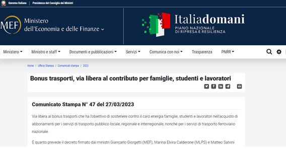Bonus trasporti 2023: arriva il decreto attuativo, ma per la domanda c'è ancora da attendere