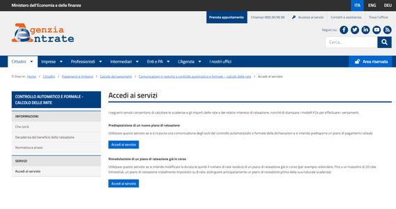 Controllo automatizzato e avvisi bonari: il servizio online delle Entrate per allungare la rateizzazione