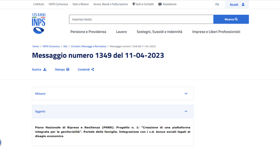 Bonus sociale 2023: arriva un nuovo servizio sul Portale delle Famiglie INPS