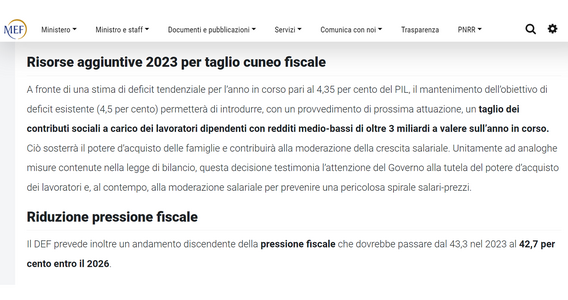Cambia ancora la busta paga: nuovo taglio del cuneo fiscale per il 2023