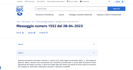 Esonero contributivo lavoratrici madri: dall'INPS le istruzioni per colf e badanti