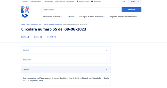 Assegni familiari 2023: nuove tabelle ANF per calcolare gli importi