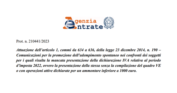 Omessa dichiarazione IVA 2023: lettere di compliance in arrivo, regolarizzazione entro il 31 luglio