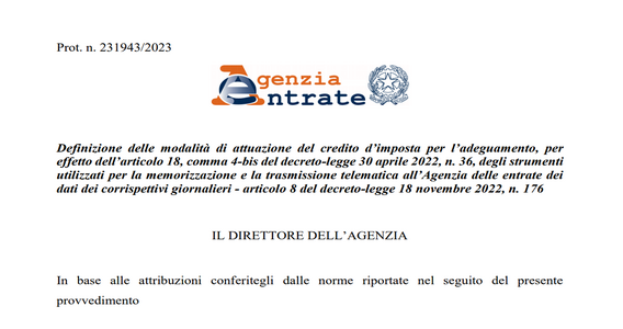 Bonus registratori di cassa 2023: le istruzioni per accedere al credito d'imposta