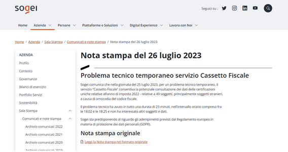 Certificazioni Uniche 2023 in tilt, nel cassetto fiscale le CU di altri contribuenti: allarme privacy