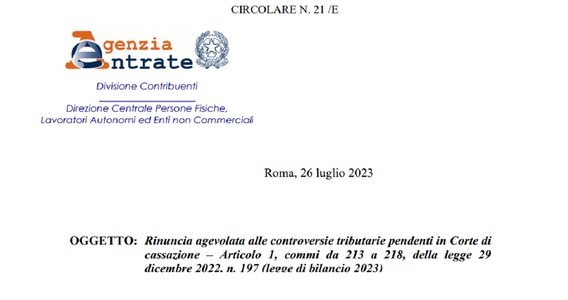 Tregua fiscale, nuovi chiarimenti sulle liti pendenti: rinuncia alternativa alla definizione agevolata