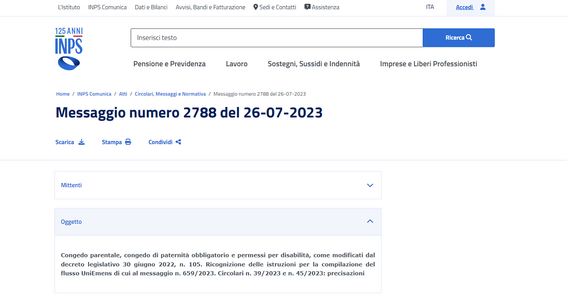 Dal congedo parentale ai permessi per disabilità: nuove istruzioni INPS per i datori di lavoro