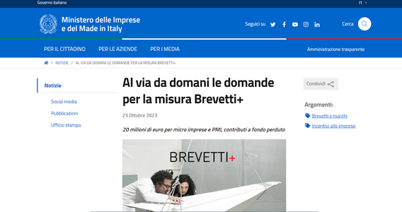 Brevetti+ 2023: domande dal 24 ottobre per incentivi fino a 140.000 euro