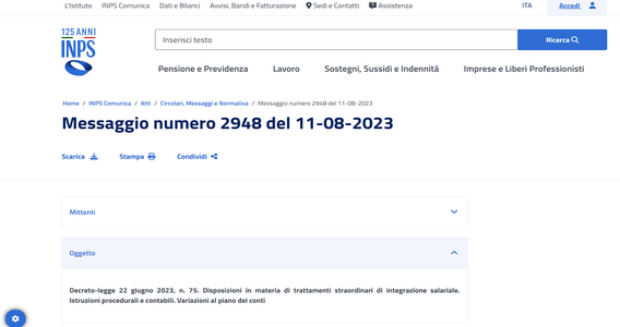 Cassa integrazione straordinaria 2023: le istruzioni INPS per le aziende in crisi