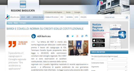 Superbonus, sblocco per la cessione del credito con l'acquisto delle Regioni?