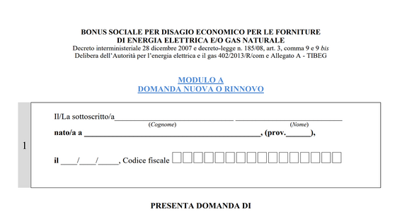 Bonus gas 2018: modulo di domanda, soggetti beneficiari e requisiti