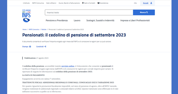 Cedolino pensione settembre 2023, ancora trattenute e rimborsi IRPEF