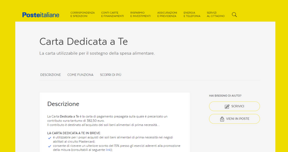 Quanto dura la carta dedicata a te? Validità con scadenza lunga