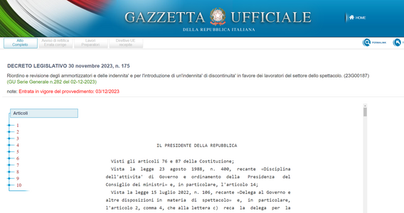 Lavoratori dello spettacolo: arriva la nuova indennità di discontinuità per i periodi di inattività