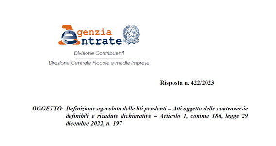 Se si sceglie la definizione agevolata delle liti pendenti si può rigenerare un credito IVA?