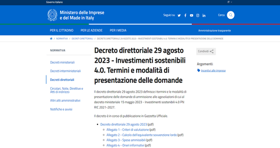 Investimenti sostenibili per le PMI del Sud: domande per i finanziamenti dal 18 ottobre 2023