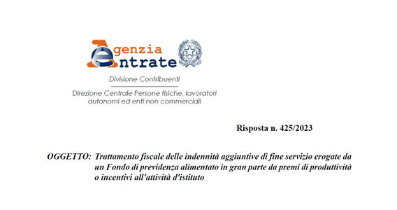 Indennità aggiuntive di fine servizio: qual è la corretta tassazione da applicare?