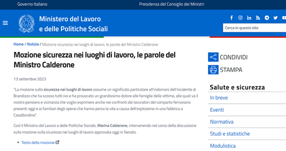 Sicurezza sul lavoro: mozione approvata in Senato, più tutele ai lavoratori