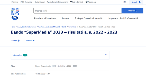 Bando Supermedia 2023: dall'INPS 11.800 borse di studio, requisiti e come fare domanda