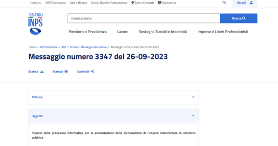 Indennità di accompagnamento: come presentare la dichiarazione di ricovero indennizzato in struttura