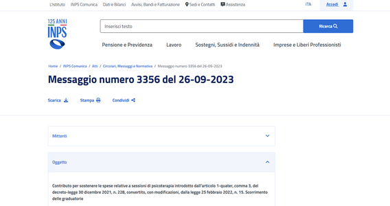 Bonus psicologo: nuovo scorrimento delle graduatorie, 180 giorni di tempo per utilizzare il contributo