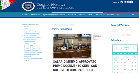 Salario minimo, CNEL: i CCNL coprono il 95 per cento dei lavoratori ma il sistema va adeguato