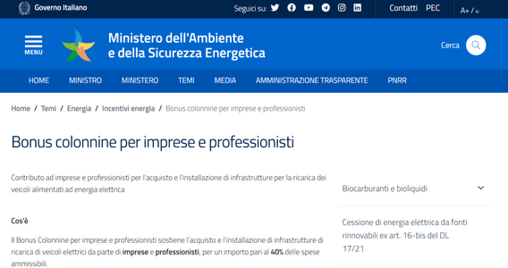 Bonus colonnine per imprese e professionisti, domanda al via dal 26 ottobre 2023