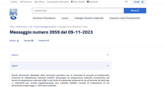 Cassa integrazione eventi non evitabili: come richiederla in caso di alluvione