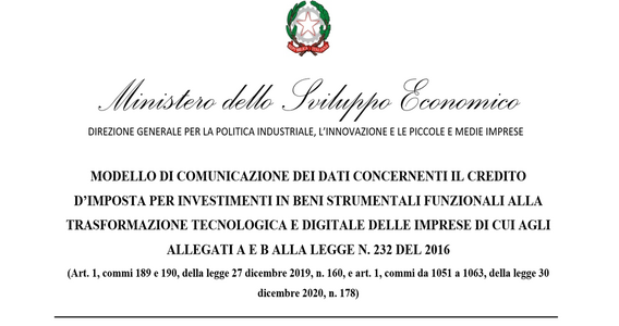 Beni strumentali, comunicazione degli investimenti al MIMIT entro il 30 novembre 2023