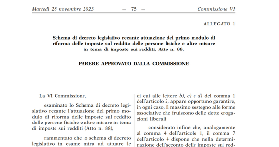 Nuova IRPEF: parere positivo, ma attenzione alle regole sugli acconti e sul taglio alle detrazioni