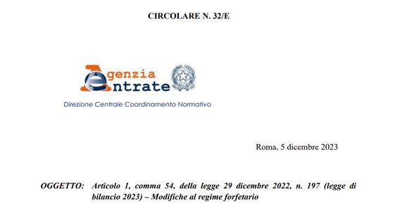 Regime forfettario, dall'Agenzia delle Entrate la circolare con le novità su limiti d'accesso e fuoriuscita