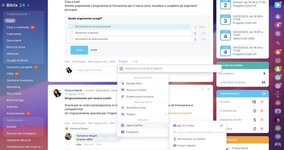 Bitrix24 CoPilot è ora disponibile gratuitamente per tutti