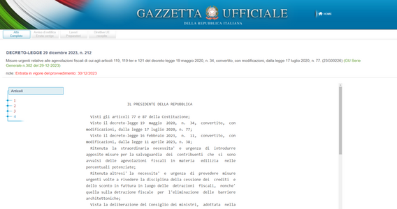 Superbonus: le novità nel decreto del governo