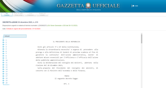 Decreto Milleproroghe 2024: le novità della legge di conversione