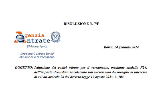 Tassa sugli extraprofitti: tutto pronto per i versamenti