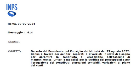 Bonus genitori separati: domande dal 12 febbraio ed entro la scadenza del 31 marzo 2024