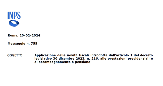 Pensioni e accompagnamento INPS 2024: le nuove aliquote IRPEF si applicano dal mese di marzo