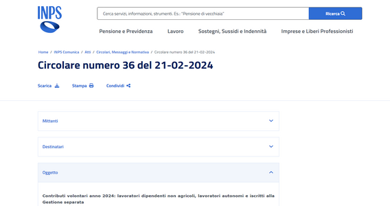 Contributi volontari INPS 2024: calcolo e istruzioni per dipendenti e partite IVA