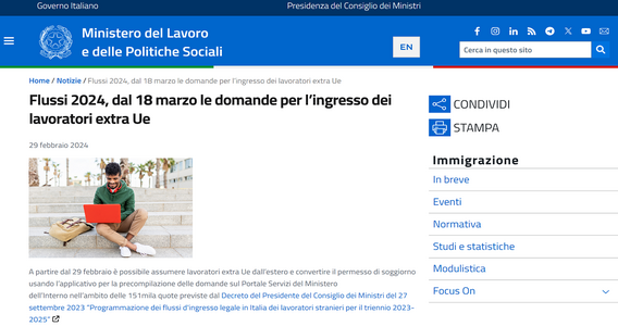 Decreto Flussi 2024: domanda per il nulla osta dal 18 marzo, novità e istruzioni